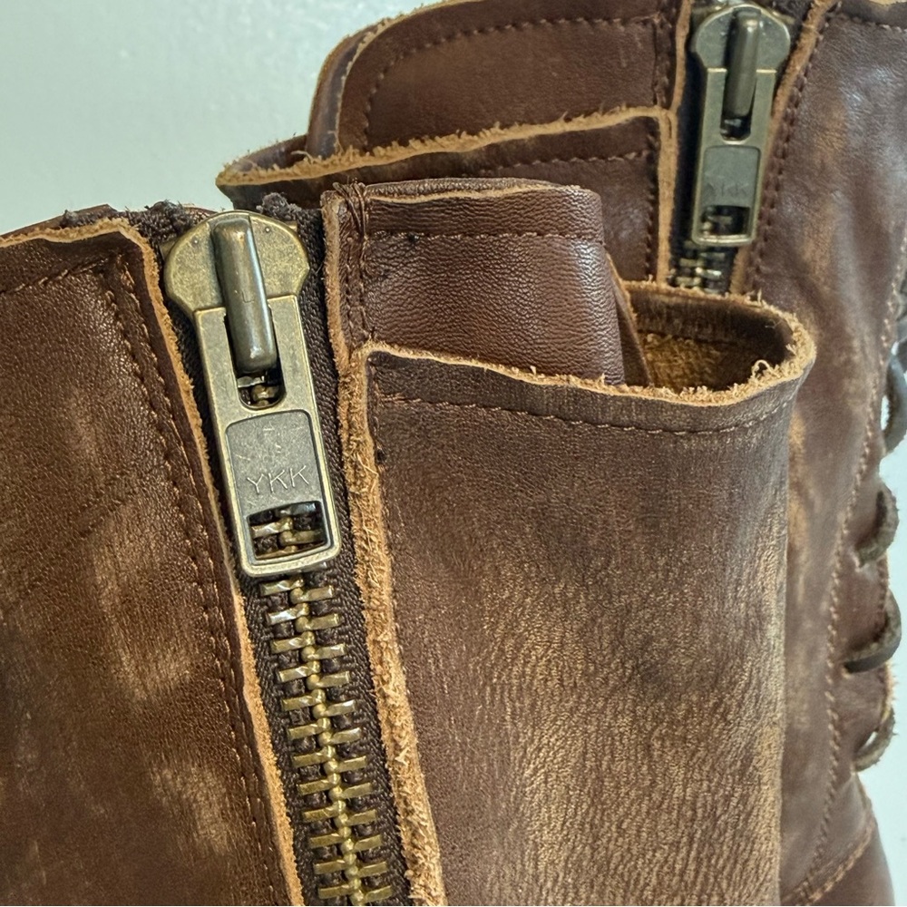 Freebird by Steven Cora Heeled Boots Women Size 10 Zip Up Leather Brown Western - Picture 13 of 16